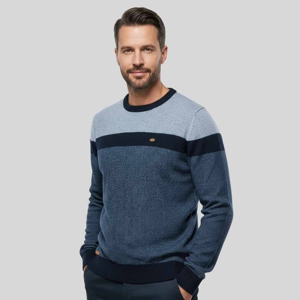 Benjamin Men’s Cotton Pullover – Classic Lightweight Knit Sweater